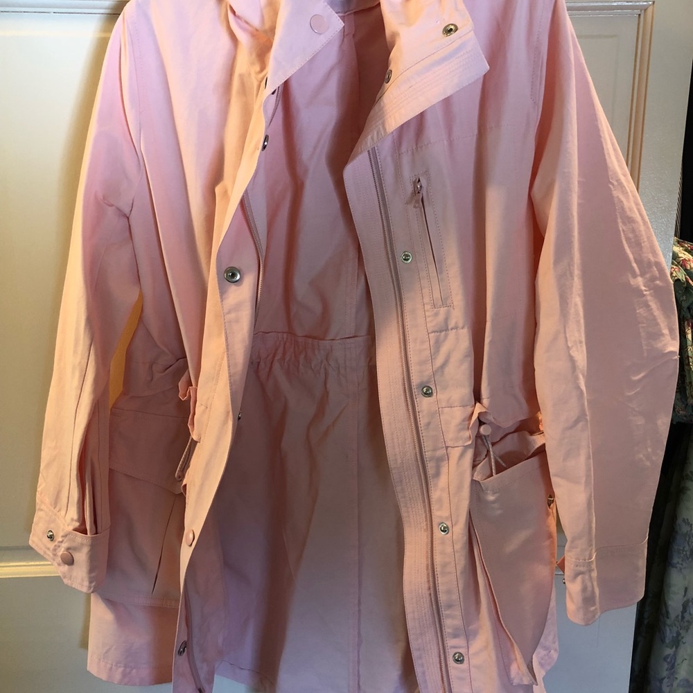 Light Pjnk J.Crew Rain Coat